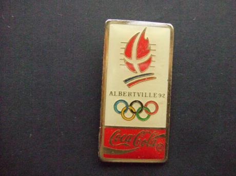 Olympische Spelen Albertville sponsor Coca Cola wit